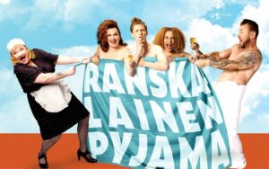 Ranskalainen pyjama uusin maustein Krapin kesäteatterissa – 25 vuotta farssin huumaa, kulttuurihistoriaa ja kesäretken makuja